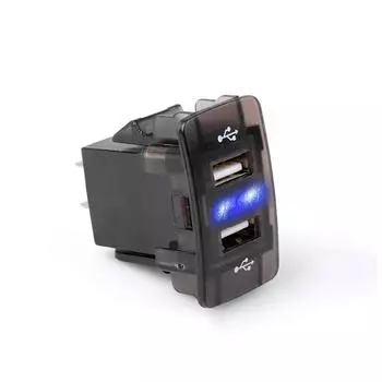 Автомобильное зарядное устройство с двумя USB-интерфейсами 4,2 А для Honda, Civic, Spirior, CRV, Fit Jazz, City, Accord, Odyssey, Jade, XRV, Elysion, Greiz