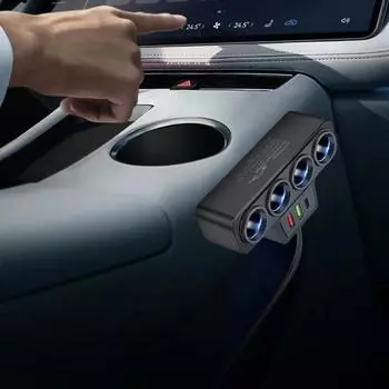 Автомобильное зарядное устройство с несколькими портами 1–4 Адаптер для автомобильного зарядного устройства Высокоскоростная автомобильная зарядная станция Удлинитель порта зарядки для автомобиля CHINA