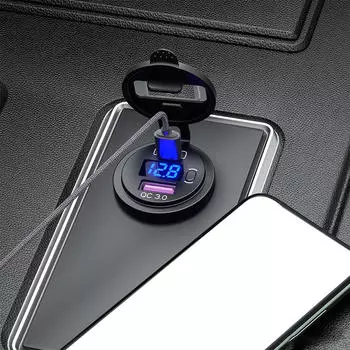 Автомобильное зарядное устройство с USB-разъемом PD + Quick Charge 3.0 30 Вт Компактный
