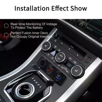 Автомобильное зарядное устройство USB 12 В для телефона, быстрое зарядное устройство с двумя USB-портами 3,1 А и светодиодным вольтметром, тройник 12 В для адаптера-конвертера прикуривателя красный