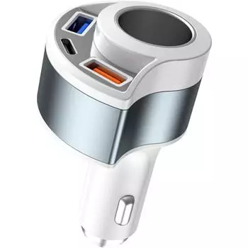 Автомобильное зарядное устройство USB, адаптер прикуривателя, автомобильное зарядное устройство, разветвитель прикуривателя с 2 портами, автомобильное зарядное устройство USB, автомобильное зарядное устройство USB, разветвитель USB 8.5*4.5*4.5cm белый