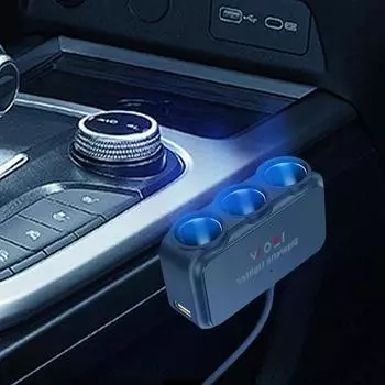Автомобильное зарядное устройство USB-разветвитель 12 В/24 В USB-адаптер для быстрой зарядки для автомобильного разветвителя Plug And Play планшетов наушников зарядное устройство для путешествий чёрный
