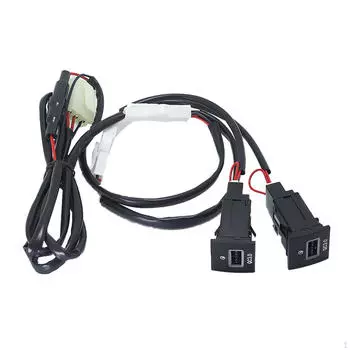 Автомобильное зарядное устройство жгут проводов розетка питания QC3.0+QC3.0 для Golf 06-12