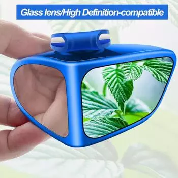 Автомобильное зеркало для слепых зон, двустороннее прозрачное стекло, вращающееся на 360°, универсальное внедорожник, грузовик, левое и правое зеркало заднего вида Left чёрный