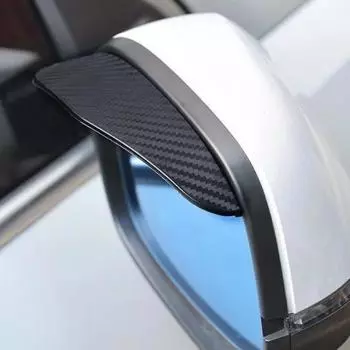 Автомобильное зеркало заднего вида, 2 шт., козырек для бровей от дождя, карбоновый козырек заднего вида для автомобиля, боковой снежный солнцезащитный козырек, дождевик, аксессуары для автомобильных зеркал