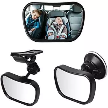 Автомобильное зеркало заднего вида на 360° для ребенка, детское зеркало на заднее сиденье, детское зеркало, зеркало на заднее сиденье автомобиля, детское автомобильное зеркало 10x8x5cm