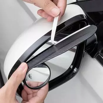 Автомобильное зеркало заднего вида Rain Eyebrow Carbon Fiber Автомобильные боковые зеркала Protector Blind Spot Mirror Visor Rain Shield Автомобильные аксессуары