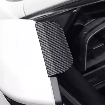 Автомобильное зеркало заднего вида Rain Eyebrow Carbon Fiber Sun Visor Shade Protector Clear Vision Rain Auto Mirror Organizer Accessories