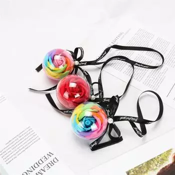 Автомобильное зеркало заднего вида Роза подвесные украшения автомобильный кулон вечная роза мыло цветок украшение красочный кулон подарки синий