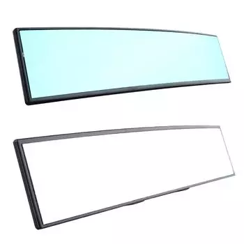 Автомобильное зеркало заднего вида с большим углом обзора, панорамное, 300 мм белый