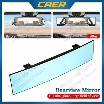 Автомобильное зеркало заднего вида с большим обзором, монитор для детского сиденья, выпуклый дизайн, уменьшение слепых зон, широкий угол обзора, синий, антибликовое покрытие, безопасность, салон