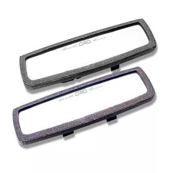 Автомобильное зеркало заднего вида с хрустальным бриллиантом, простая телескопическая пряжка, блестящее зеркало заднего вида white diamond