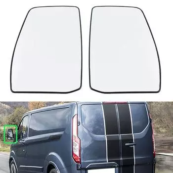 Автомобильное зеркало заднего вида с подогревом, стеклянные внешние детали для Ford Transit Custom 2012-2021 гг. left