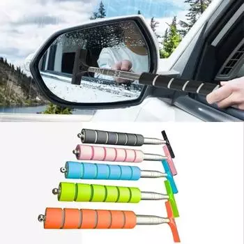 Автомобильное зеркало заднего вида Выдвижной стеклоочиститель Многофункциональная щетка для мытья окон автомобиля Щетка для чистки стекла Выдвижной стеклоочиститель чёрный