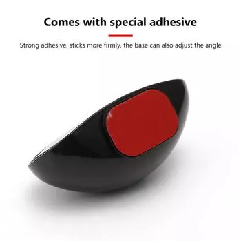 Автомобильное зеркало заднего вида, вращение на 360 градусов, зеркало для слепых зон, наклеиваемое зеркало заднего вида, широкий угол обзора для ребенка чёрный