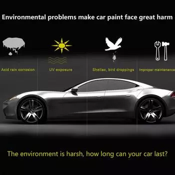 Автомобильное жидкое керамическое покрытие Гидрофобное покрытие для стекол Уход за лакокрасочным покрытием мотоцикла Защита от царапин Детейлинг автомобиля Стеклополироль для автомобиля