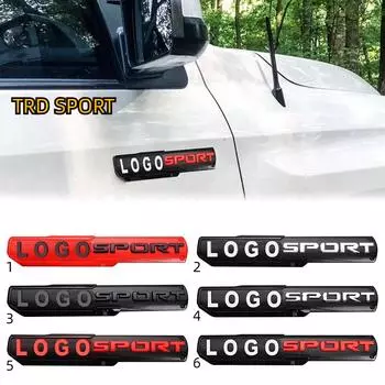 Автомобильные ABS модифицированные внешние аксессуары TRD Спортивная эмблема багажника наклейка 1 шт. авто боковое крыло передний декор значок наклейка для TACOMA TRD SPORT-1