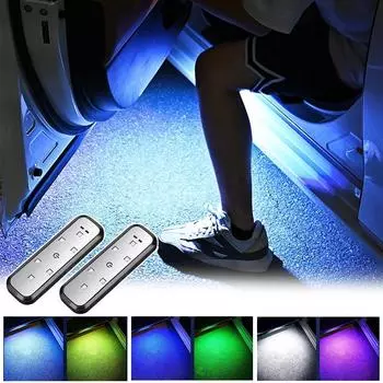 Автомобильные автоматические огни открытия дверей светодиодный приветственный свет магнитный анти-столкновения беспроводной контроль аварийная зарядная лампа сигнал USB Str U6V9