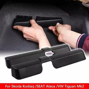 Автомобильные аксессуары - 2 шт., крышка воздухозаборника, наклейка на решетку радиатора для Skoda Kodiaq, SEAT Ateca, VW Tiguan Mk2, автомобильные аксессуары