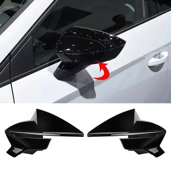 Автомобильные аксессуары 2 шт. защитный чехол для зеркала заднего вида для Seat Leon 5F MK3 ST Cupra 2013-2020 для Seat Ibiza MK5 Arona 2017-2018
