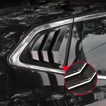 Автомобильные аксессуары, 2 шт., жалюзи на заднее окно, жалюзи, накладка для Nissan Qashqai J11 2015 2016 2017 2018 Glossy Black