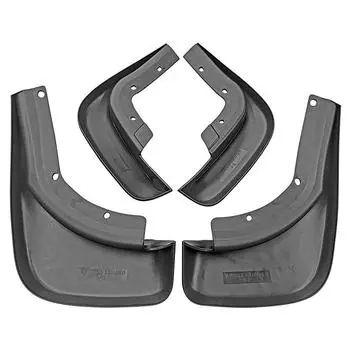 Автомобильные аксессуары 4 шт. комплект брызговиков для колес, подходит для Volvo XC60 2013 2014 2015 2016 2017 передние и задние крылья и винты чёрный