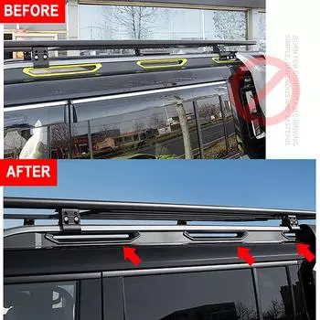 Автомобильные аксессуары 6 шт. багажник на крышу автомобиля модифицированные декоративные полосы подходят для Jetour T2 2024 2024 декоративная рамка багажника