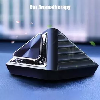 Автомобильные аксессуары Ароматерапия Алюминиевый сплав Креативная пирамида Автомобильные аксессуары Интерьер Дезодорация Духи Освежитель воздуха циан