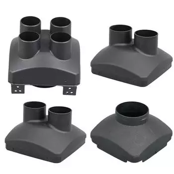 Автомобильные аксессуары - Автомобильный дизельный обогреватель Воздуховыпускная труба 75/50/60 мм Дизельный воздушный автомобильный обогреватель Трубы 1/2/4 отверстия Автомобильный обогреватель Труба Крышка воздухозаборника