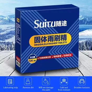 Автомобильные аксессуары Автомобильный стеклоочиститель Шипучие таблетки Универсальный очиститель для стеклянного туалета Твердый очиститель Портативный Прочный