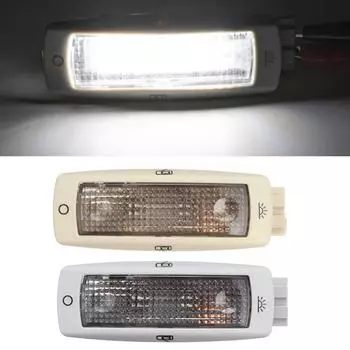 Автомобильные аксессуары - Автомобильный светодиодный плафон для чтения в салоне для Golf для Skoda для Fabia для Superb 3B0947291 Автоматические задние плафоны для чтения карт серый