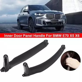 Автомобильные аксессуары Автомобиль Передняя Задняя Левая Правая Внутренняя Дверная Внутренняя Ручка Отделка Внутренняя Панель Крышка Для BMW E70 X5 2007-13 E71/E72 X6 2008-14 Left
