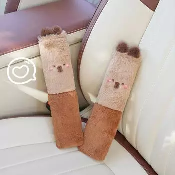 Автомобильные аксессуары Capybara Plush Car Backside Seat Hanging Plush Holder Cover Auto Toys Interior Decoration