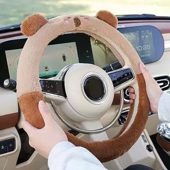 Автомобильные аксессуары Capybara Plush Car Backside Seat Hanging Plush Holder Cover Auto Toys Interior Decoration