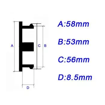 Автомобильные аксессуары для автомобиля Передняя/задняя/правая/левая ступица Центральная крышка Крышка ступицы Наружный диаметр шины 58 мм для большинства автомобилей CHINA