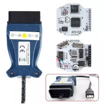 Автомобильные аксессуары для BMW E Chassis E46 E60 E87 MINI R50 K+CAN OBD2 сканер FTDI FT232 чип INPA Cable Car диагностические инструменты с переключателем код считывателя Blue
