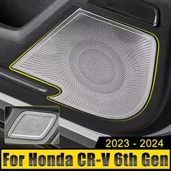 Автомобильные аксессуары для Honda CR-V CRV 6-го поколения 2024 2024 2025 Гибридная дверь Аудио Динамик Крышка Громкоговоритель Твитер Отделка Наклейки