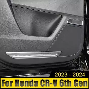 Автомобильные аксессуары для Honda CR-V CRV 6-го поколения 2024 2024 2025 Гибридная нержавеющая дверная ручка рамка отделка декоративная накладка полоса наклейка