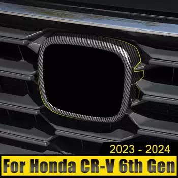 Автомобильные аксессуары для Honda CR-V CRV 6-го поколения 2024 2024 2025 Гибрид ABS Передняя решетка с логотипом Накладка на решетку Эмблема Значок Логотип Чехол