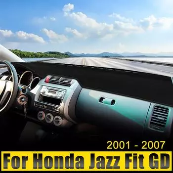 Автомобильные аксессуары для Honda Fit Jazz GD 2001-2003 2004 2005 2006 2007 Крышка приборной панели Мат для защиты от света Солнцезащитный козырек Коврики с защитой от ультрафиолета