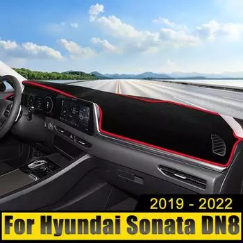 Автомобильные аксессуары для Hyundai Sonata DN8 N Line 2019 2020 2024 2024 Чехол на приборную панель Avoid Light Pad Коврики с защитой от ультрафиолета Нескользящие коврики