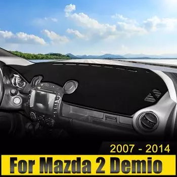 Автомобильные аксессуары для Mazda 2 Demio 2007 2008 2009 2010 2011 2012 2013 2014 Защитная накладка на приборную панель, защитный козырек от солнца, коврики с защитой от ультрафиолета