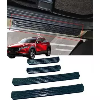 Автомобильные аксессуары для Mazda CX 50 CX-50 Cx50 cx 50 2023 2024, накладка на порог из нержавеющей стали, накладка на педаль, накладка ZH black