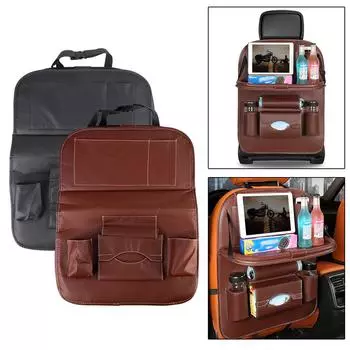 Автомобильные аксессуары для салона автомобиля, сумка для хранения на заднем сиденье автомобиля, карман на спинке сиденья для автомобиля, грузовика, внедорожника, фургона, органайзер для багажника на заднее сиденье Black