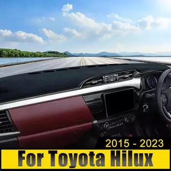 Автомобильные аксессуары для Toyota Hilux 2015 2016 2017 2018 2019 2020 2024 2024 2024 Чехол на приборную панель Avoid Light Pad Коврики с защитой от ультрафиолета