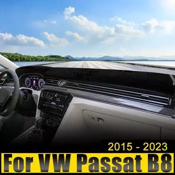 Автомобильные аксессуары для Volkswagen VW Passat B8 2015 2016 2017 2018 2019 2020 2024 2024 2024 Крышка приборной панели Избегайте светлых ковров Коврик чёрный