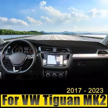 Автомобильные аксессуары для Volkswagen VW Tiguan MK2 2017 2018 2019 2020 2024 2024 2024 Чехол на приборную панель Избегайте легкого нескользящего коврика