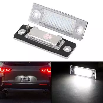 Автомобильные аксессуары для VW Passat светодиодные фонари подсветки номерного знака 2 шт. со встроенным декодером лампы подсветки номерного знака автомобиля V-03060527