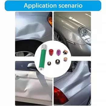 Автомобильные аксессуары инструмент для ремонта кузова автомобиля PDR инструмент для удаления вмятин на автомобиле инструмент для выбивания вмятин на автомобиле наконечник молотка 5 шт. зелёный