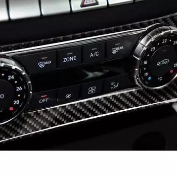 Автомобильные аксессуары из углеродного волокна, кондиционер, управление выпускным отверстием, салон автомобиля для Mercedes W204 C-класса 2011-2013 гг., автомобильный стиль